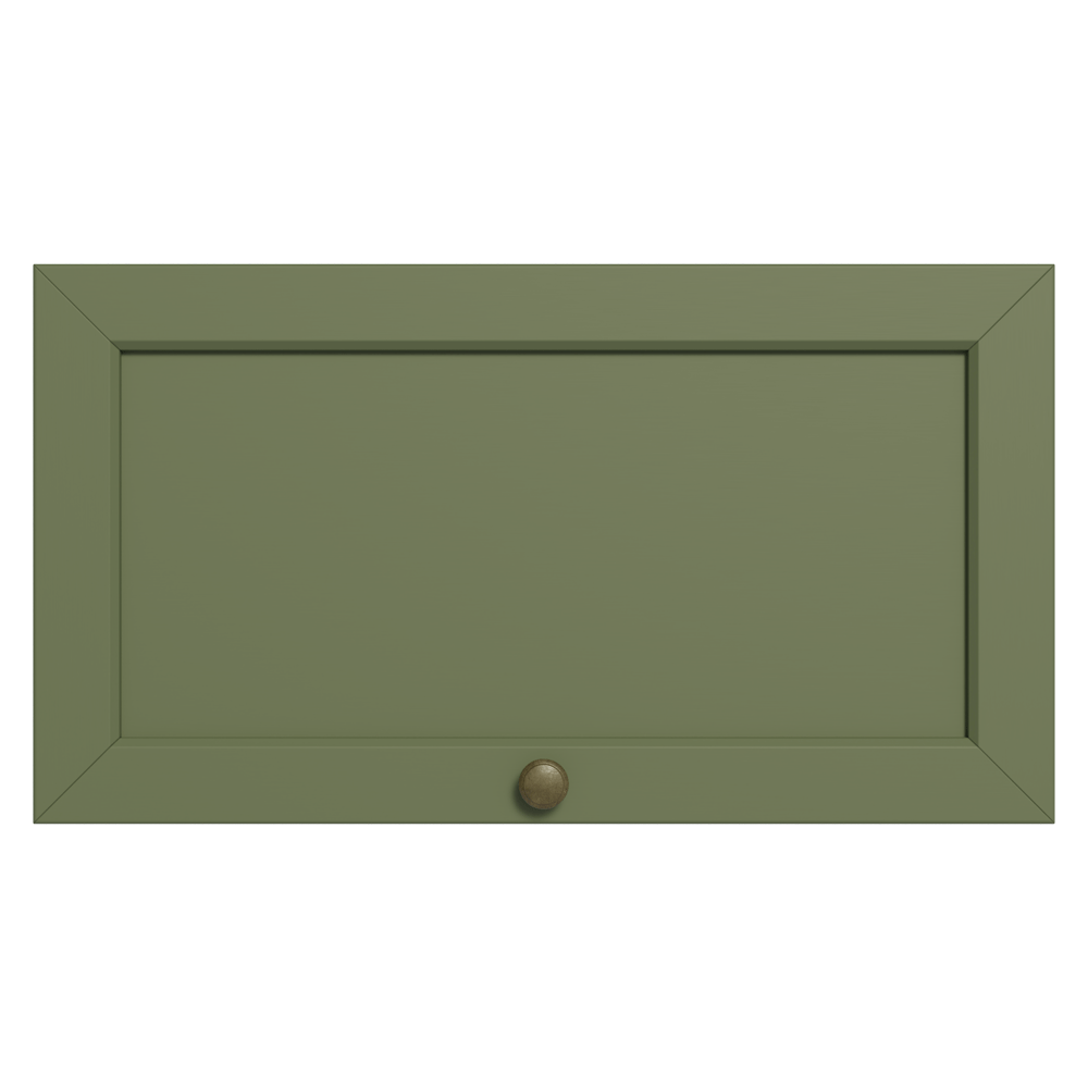 Alacena 60 cm 1 Puerta Puerta Rebatible Blanco/Verde Vik Madesa