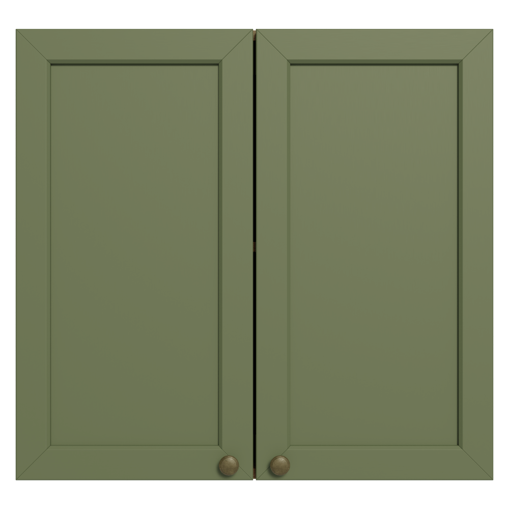 Alacena 70 cm 2 Puertas Marrón/Verde Vik Madesa