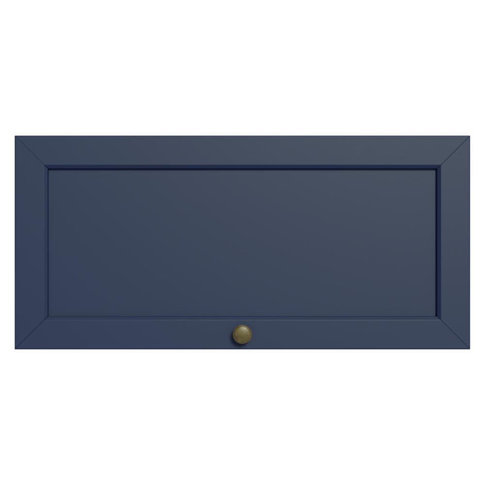 Alacena 70 cm 1 Puerta Puerta Rebatible Blanco/Azul Vik Madesa