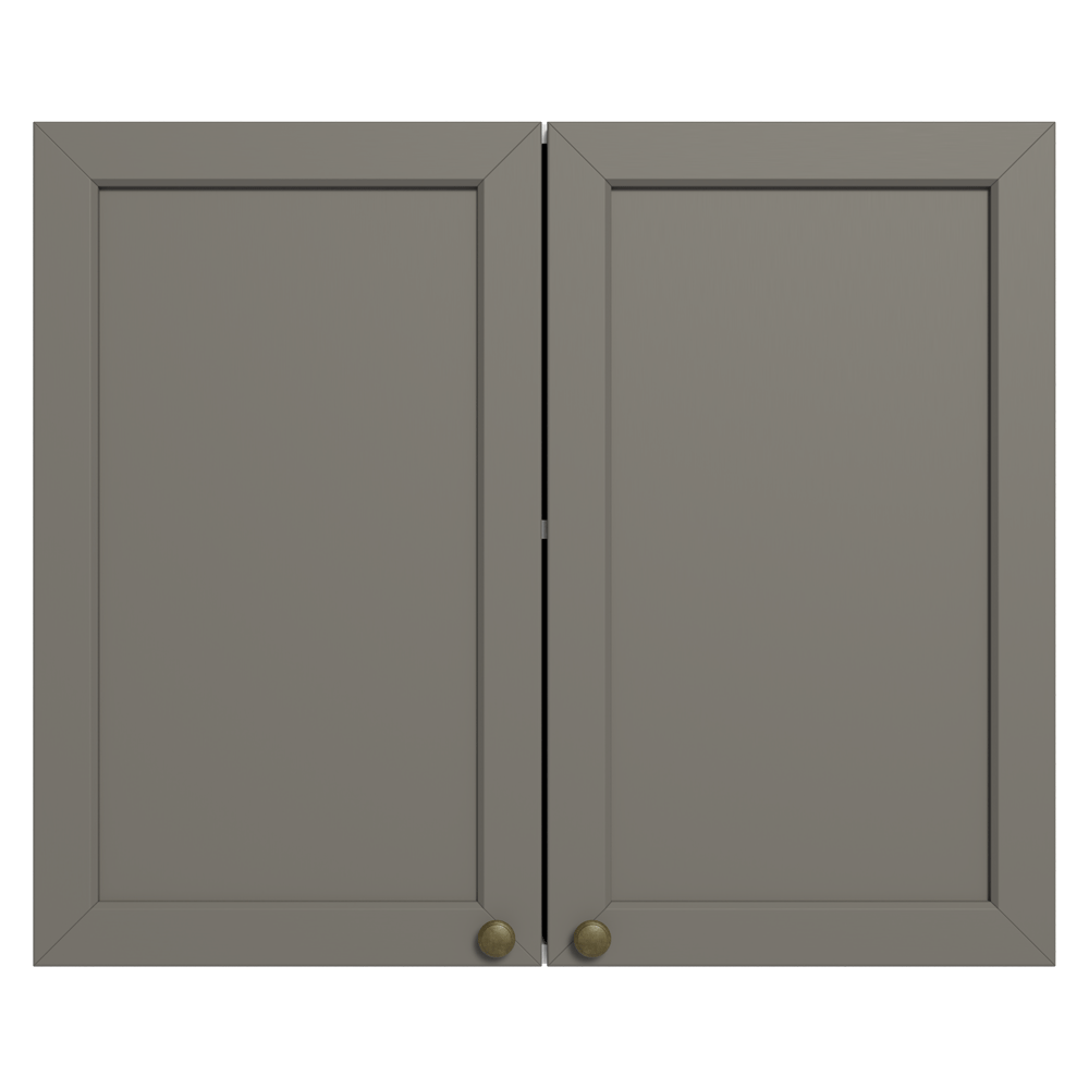 Alacena 80 cm 2 Puertas Blanco/Gris Vik Madesa