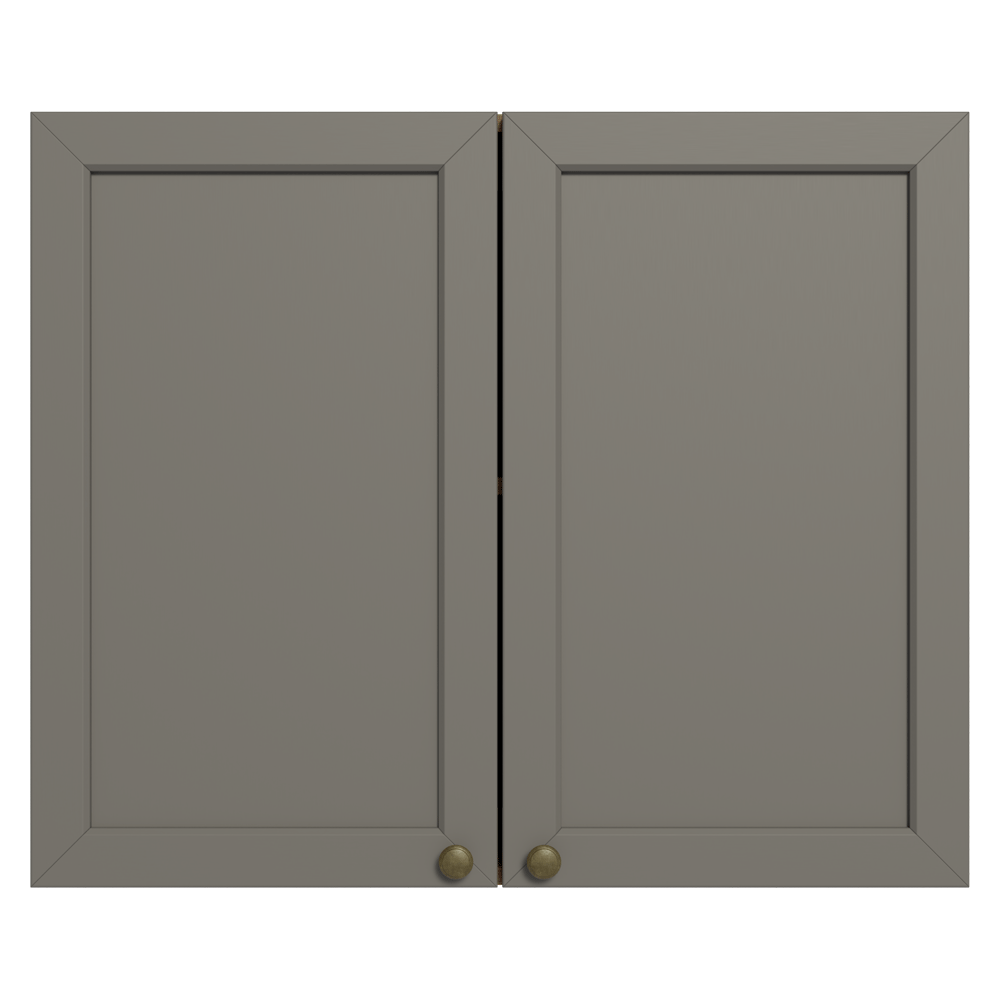 Alacena 80 cm 2 Puertas Marrón/Gris Vik Madesa
