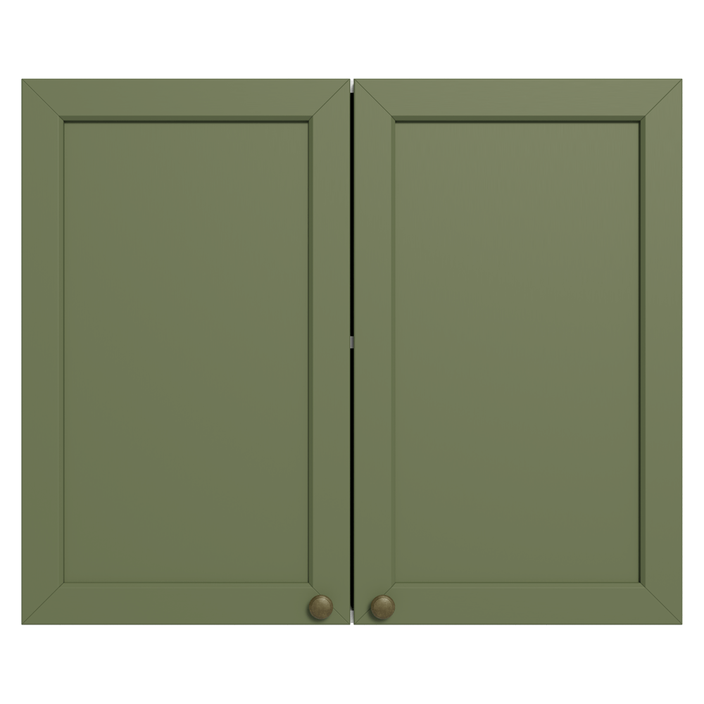 Alacena 80 cm 2 Puertas Blanco/Verde Vik Madesa