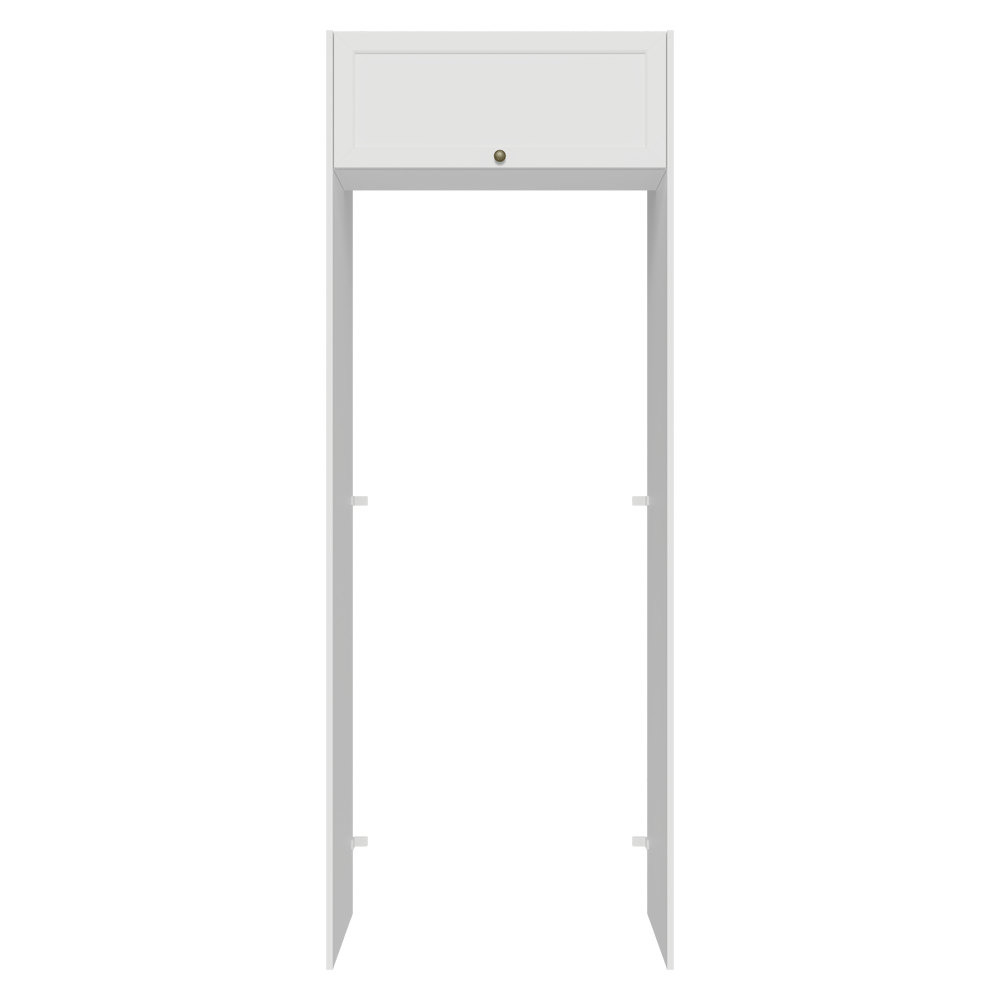 Mueble para empotrar Heladera 83 cm 1 Puerta Rebatible Blanco Vik Madesa