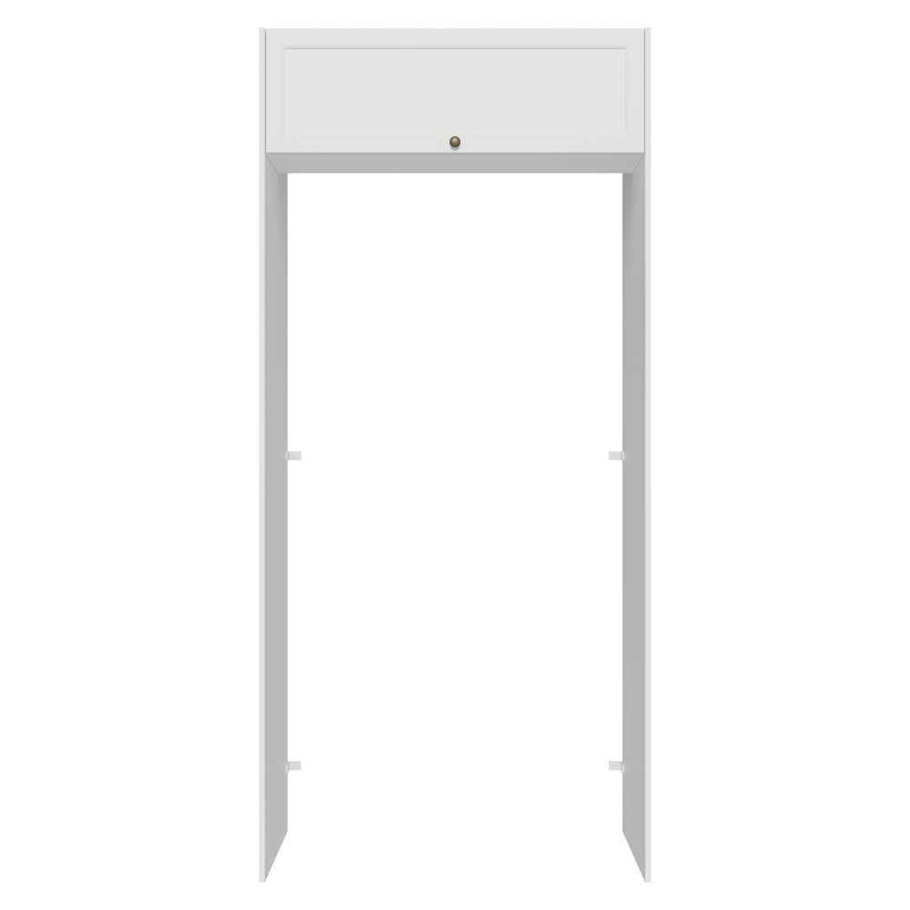 Mueble para empotrar Heladera 103 cm 1 Puerta Abatible Blanco Vik Madesa