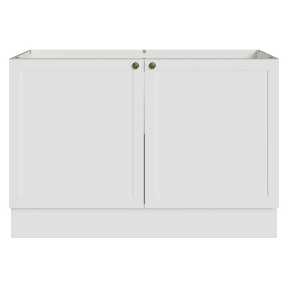 Bajo Mesada para Bacha 120 cm 2 Puertas (Sin Mesada) Blanco Vik Madesa