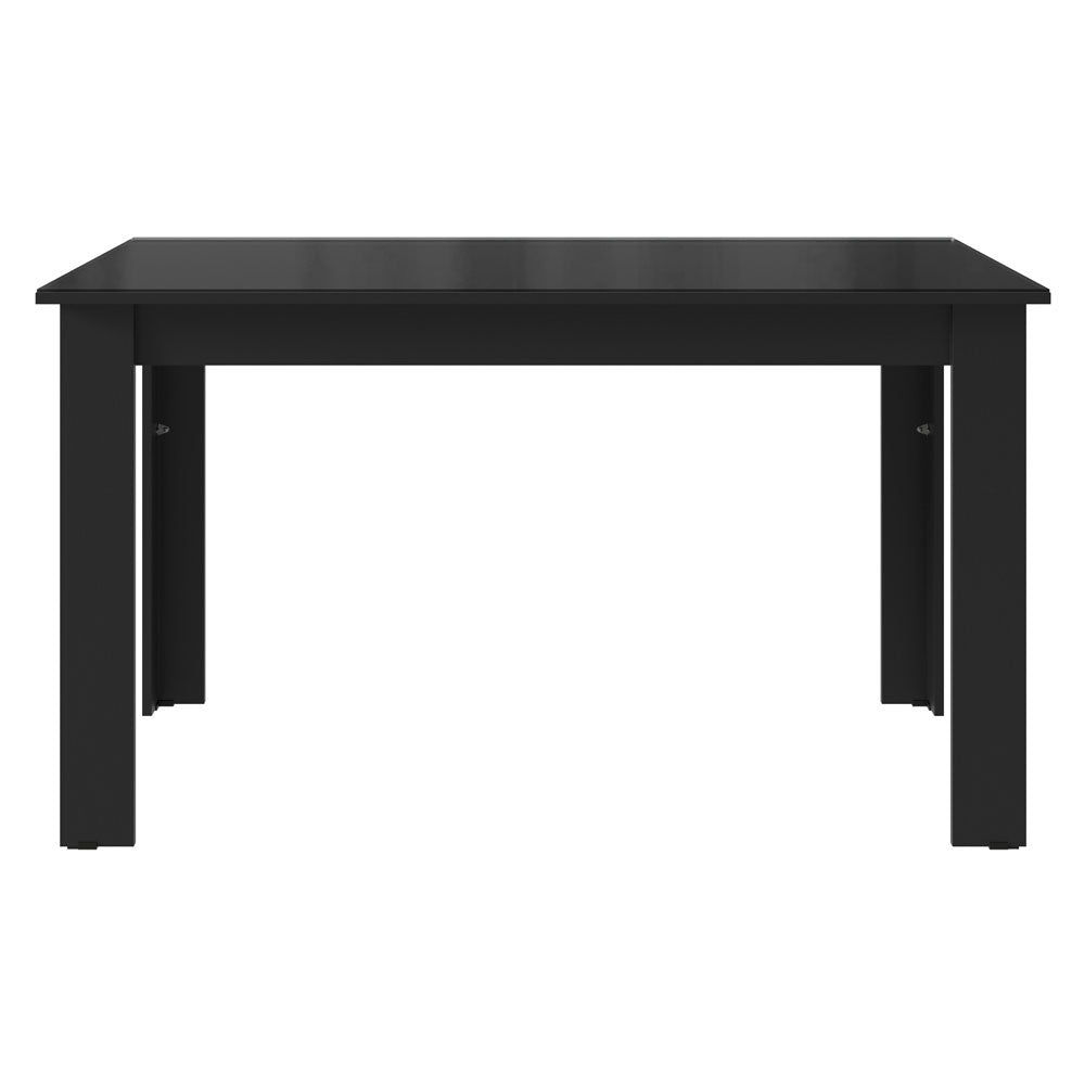 Mesa de Jantar Retangular con Mesada de Vidro Negro 5231 Madesa