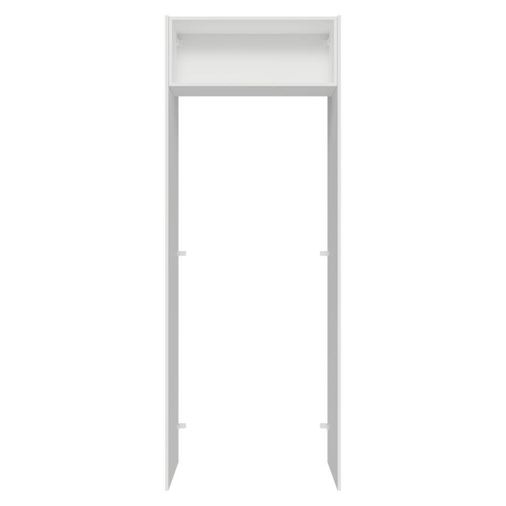 Mueble para empotrar Heladera 83 cm 1 Puerta Rebatible Blanco Stella Madesa