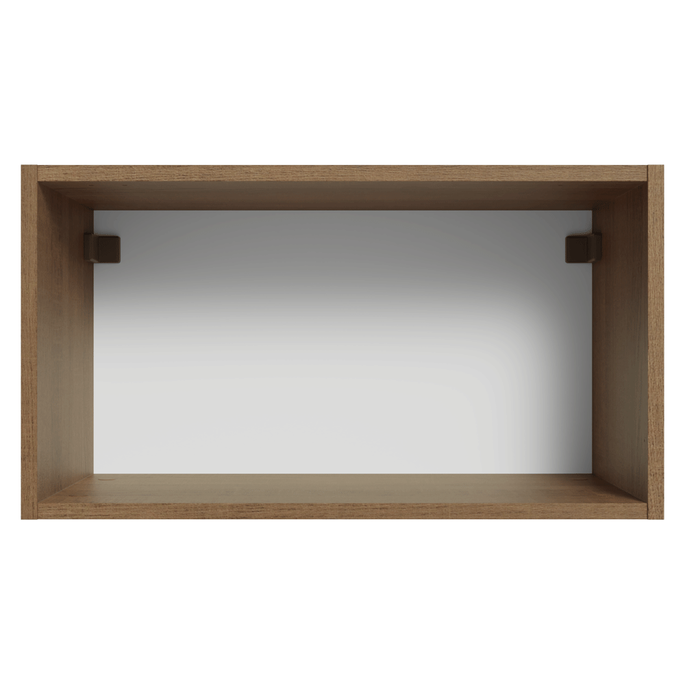Alacena 60 cm 1 Puerta Puerta Rebatible Marrón/Blanco Vik Madesa
