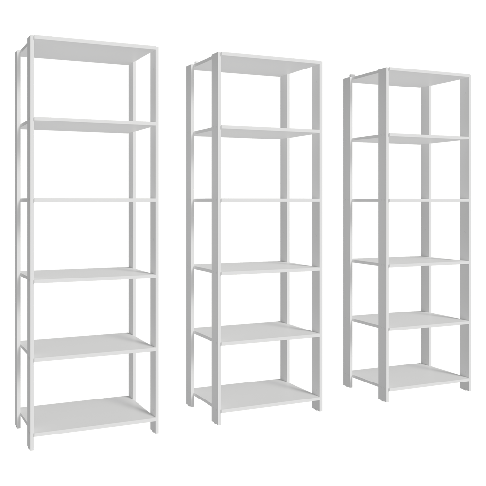 Estante Mueble Multiuso para Livros 177 cm Blanco Madesa