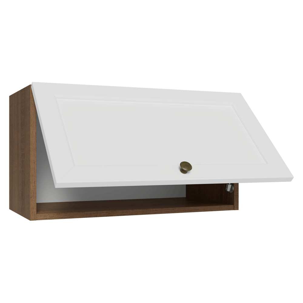 Alacena 60 cm 1 Puerta Puerta Rebatible Marrón/Blanco Vik Madesa