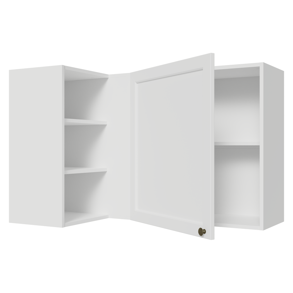 Alacena esquinero Para Linha 60 cm de Profundidade Blanco Vik Madesa