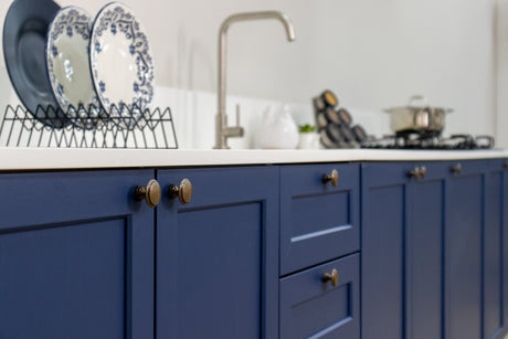 Cocina en azul