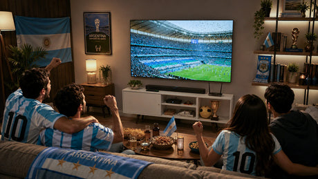 Living pequeño para el Mundial Argentina