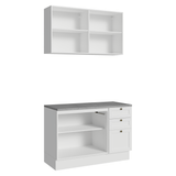 Cocina Compacta 120 cm Vik Blanco 01