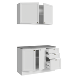 Cocina Compacta 120 cm Vik Blanco 01