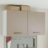 Gabinete Superior Multiuso Garaje 120cm Blanco/Crema