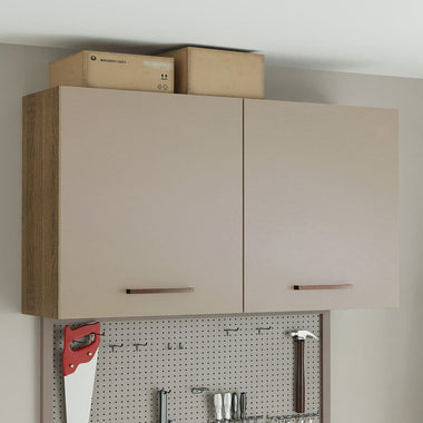 Alacena Multiuso 120 cm 2 Puertas Marrón/Crema Agata Madesa