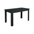 Mesa de Comedor Rectangular Tapa de Madera 136 cm Negro Madesa