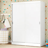 Placard Infantil Nick 120 cm 2 Puertas Corredizas 2 Cajones Blanco Madesa