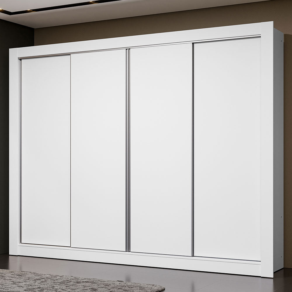 Ropero Placard Madesa Montana 4 Puertas Blanco