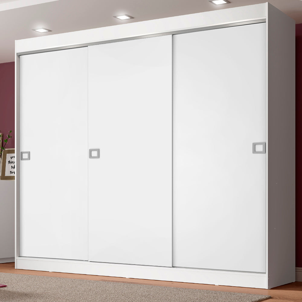 Ropero Placard Madesa Napoli 3 Puertas Blanco