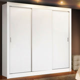Placard Matrimonial Lyon 3 Puertas Corredizas 2 Cajones Blanco