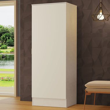 Zapatero 60 cm 1 Puerta Batiente Blanco Madesa