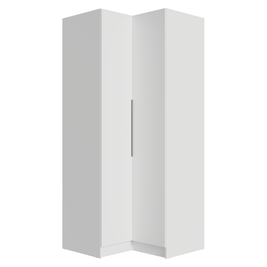Placard Neo 190 cm 2 Puertas Batientes Modulado de Esquina Blanco Madesa