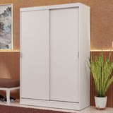 Placard Soltero 2 Puertas Corredizas Blanco Max