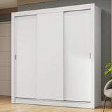 Placard Matrimonial 3 Puertas Corredizas Blanco Nobre