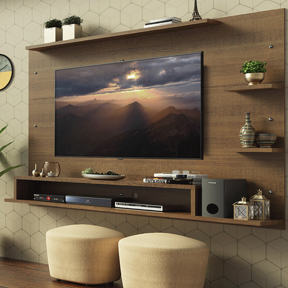 Panel para TV hasta 60 Pulgadas Madesa Alfa Marrón