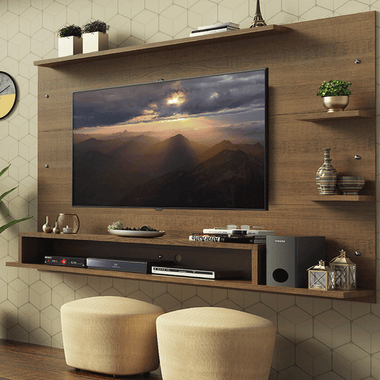 Panel de TV hasta 60 Pulgadas 180 cm Alfa Marrón Madesa