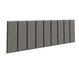 Respaldo Tapizado Modular Combo 9 Piezas para Camas hasta Matrimonial/Queen Silver Madesa