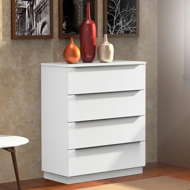 Chifonier 80 cm 4 Cajones Blanco Madesa