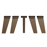 Kit con 5 Patas de Polipropileno Bronce para Cocinas Nice