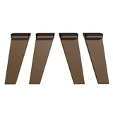 Kit con 4 Patas de Polipropileno Bronce para Cocinas Nice