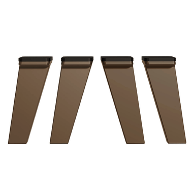Kit con 4 Patas de Polipropileno para Cocinas Bronce Nice Madesa
