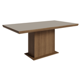 Mesa de Comedor Rectangular Tapa con Borde Biselado Marrón/Crema 5275 Madesa