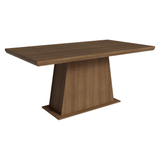 Mesa de Comedor Rectangular Tapa con Borde Biselado Marrón 5364 Madesa