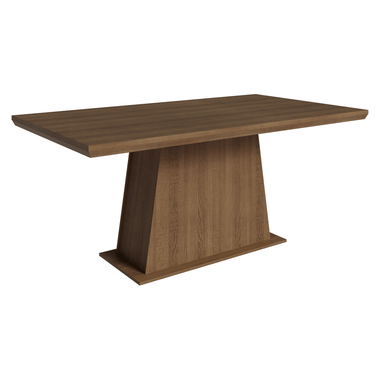 Mesa de Comedor Rectangular Tapa con Borde Biselado 160 cm Marrón Madesa