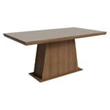 Mesa de Comedor Rectangular Tapa con Borde Biselado Marrón/Crema 5364 Madesa