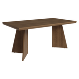 Mesa de Comedor Rectangular Tapa con Borde Biselado Marrón 5389 Madesa