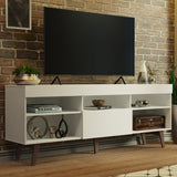 Rack para TV de hasta 75 pulgadas Lille Madesa 180 cm 1 Puerta Blanco