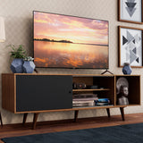 Rack para TV hasta 65 Pulgadas con Patas Marrón/Negro Dubai