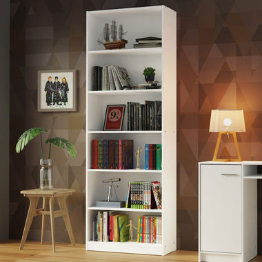 Estante Multiuso para Libros 71 cm Blanco Madesa