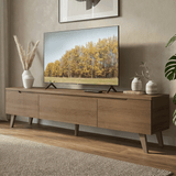 Rack para TV hasta 75 Pulgadas 180 cm 2 Puertas 1 Cajón Marrón Dune Madesa