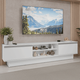 Rack para TV hasta 80 Pulgadas 218 cm 2 Puertas Blanco Glamy Madesa