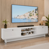 Rack para TV hasta 80 Pulgadas 218 cm 2 Puertas Blanco Vik Madesa
