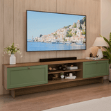 Rack para TV hasta 80 Pulgadas 218 cm 2 Puertas Marrón/Verde Vik Madesa