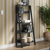 Mueble Biblioteca Librero con 4 Niveles Negro